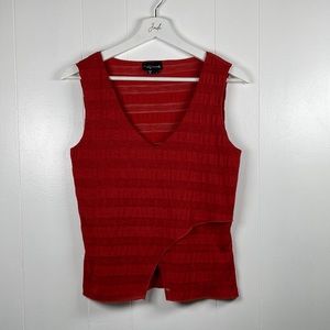 Red Orange Sleeveless Top